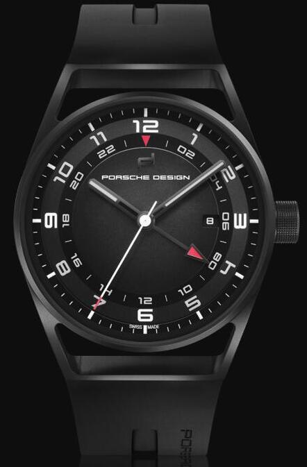 Replica Porsche Design Watch 1919 GLOBETIMER BLACK & RUBBER 4046901418212